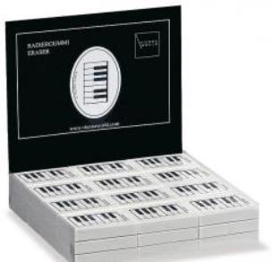 Opakowanie Gumka z klawiaturą (36szt)