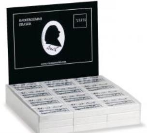 Opakowanie Gumka z motywem nut Bacha (36szt)