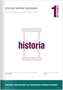 Okładka książki Historia GIM 1 Dotacyjny materiał ćw. OPERON