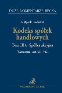 Okładka książki Kodeks spółek handlowych