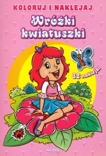 Okładka książki Koloruj i naklejaj - Wróżki kwiatuszki