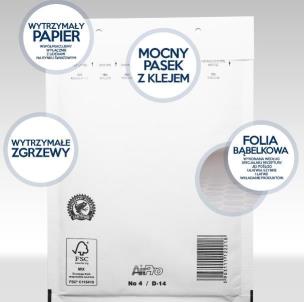 Opakowanie Koperty Airpro 15/E białe (10szt)