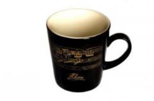 Opakowanie Kubek czarno-złoty Chopin