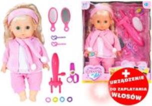 Opakowanie Lalka z długimi włosami+ Akcesoria do czesania Loki
