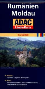 Okładka książki LanderKarte ADAC.Rumanien, Moldau 1:750 000