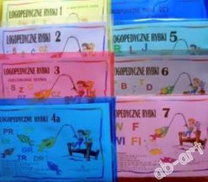 Opakowanie Logopedyczne rybki - pakiet cz. 1-7