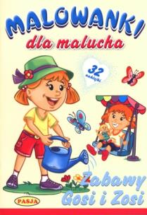 Okładka książki Malowanki dla malucha - Zabawy Gosi i Zosi