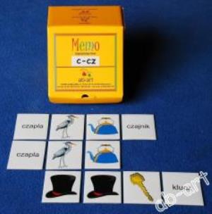 Opakowanie Memo logopedyczne wyrazowo-obrazkowe c-cz