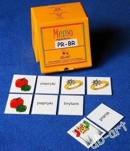 Opakowanie Memo logopedyczne wyrazowo-obrazkowe pr-br