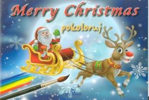 Okładka książki Merry Christmas. Pokoloruj