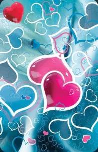 Opakowanie Mini kartka 3D Migoczące Serce