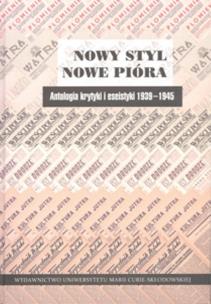 Okładka książki Nowy styl, nowe pióra