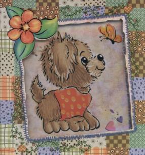 Opakowanie Pamiętnik zamykany w pudełku magnetycznym Piesek