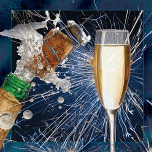 Opakowanie Pocztówka 3D Szampan