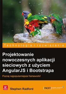 Okładka książki Projektowanie nowoczesnych aplikacji sieciowych z użyciem AngularJS i Bootstrapa