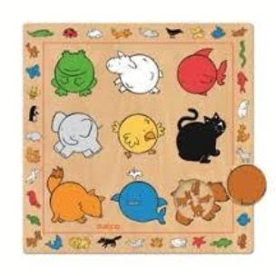 Opakowanie Puzzle drewniane - Kolory