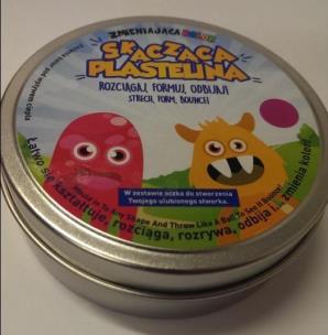 Opakowanie Skacząca Plastelina - Zmieniająca kolor zielona