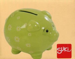 Opakowanie Skarbonka świnka w stokrotki