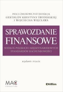 Okładka książki Sprawozdanie finansowe według polskich i międzynarodowych standardów rachunkowości
