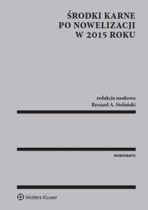 Okładka książki Środki karne po nowelizacji w 2015 r.