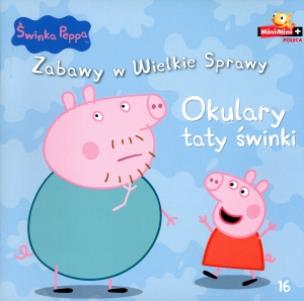 Okładka książki Świnka Peppa. Zabawy w .. 16 Okulary taty świnki