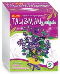 Opakowanie Talizman. Kwiatki z cekinów. Niezapominajka