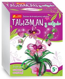 Opakowanie Talizman. Kwiatki z cekinów. Orchidea