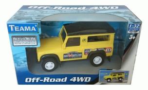 Opakowanie Teama Jeep 4WD skala 1:32 żółty