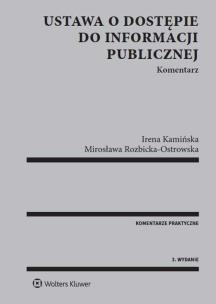 Okładka książki Ustawa o dostępie do informacji publicznej. Komentarz