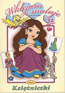 Okładka książki Wklejam i maluję - Księżniczki