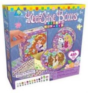 Opakowanie Wyklejane trzy ozdobne pudełeczka