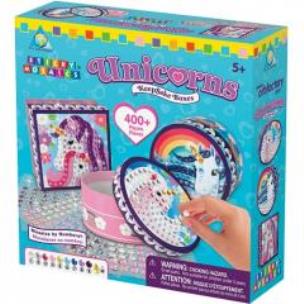 Opakowanie Wyklejane trzy szkatułki z jednorożcami