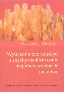 Okładka książki Wyuczona bezradność a zasoby osob. osób niepełn.