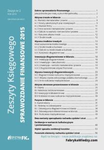 Okładka książki Zeszyty Księgowego Nr 2 Sprawozdanie finansowe 2015