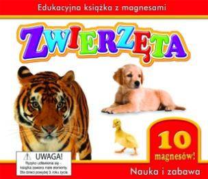 Okładka książki Zwierzęta. Edukacyjna książka z magnesami