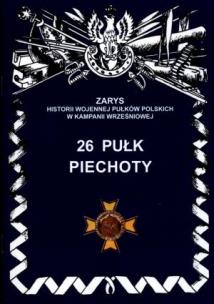 Okładka książki 26 pułk piechoty