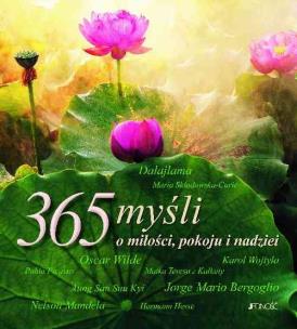 Okładka książki 365 myśli o miłości pokoju i nadziei