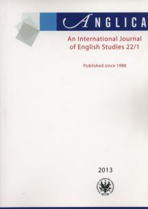 Opakowanie Anglica An International Journal of English Studies 22/1 2013