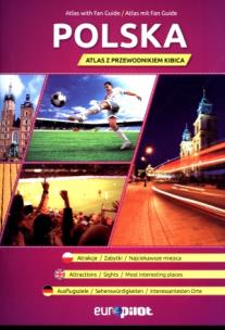 Okładka książki Atlas z przewodnikiem kibica Polska 1:800 000