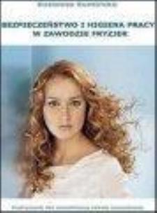 Okładka książki Bezpieczeństwo i higiena pracy w zawodzie Fryzjer