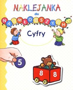 Okładka książki Cyfry Naklejanki dla najmłodszych