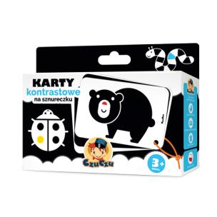 Okładka książki CzuCzu Karty kontrastowe na sznureczku 3+ m-cy
