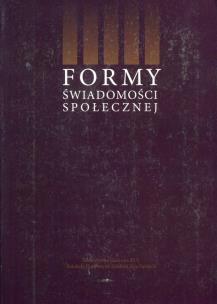 Okładka książki Formy świadomości społecznej