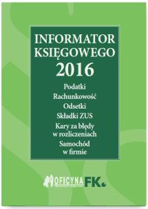 Okładka książki Informator księgowego 2016