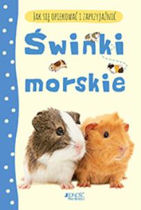 Jak się opiekować i zaprzyjaźnić Świnki morskie. Autor: Laura Howell; ilustracje: Christyan Fox. Multiszop.pl Okładka książki Jak się opiekować i zaprzyjaźnić Świnki morskie
