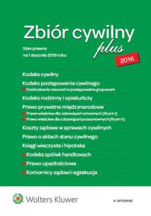 Okładka książki Kodeks cywilny 2016 PLUS