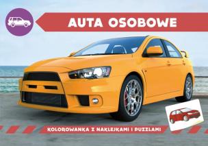 Okładka książki Kolorowanka z naklejkami. Auta osobowe