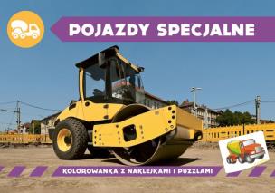 Okładka książki Kolorowanka z naklejkami. Pojazdy specjalne
