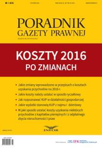Opakowanie Koszty 2016 po zmianach
