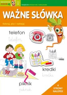 Okładka książki Marchewkowe zadania 3-6 lat. Ważne słówka